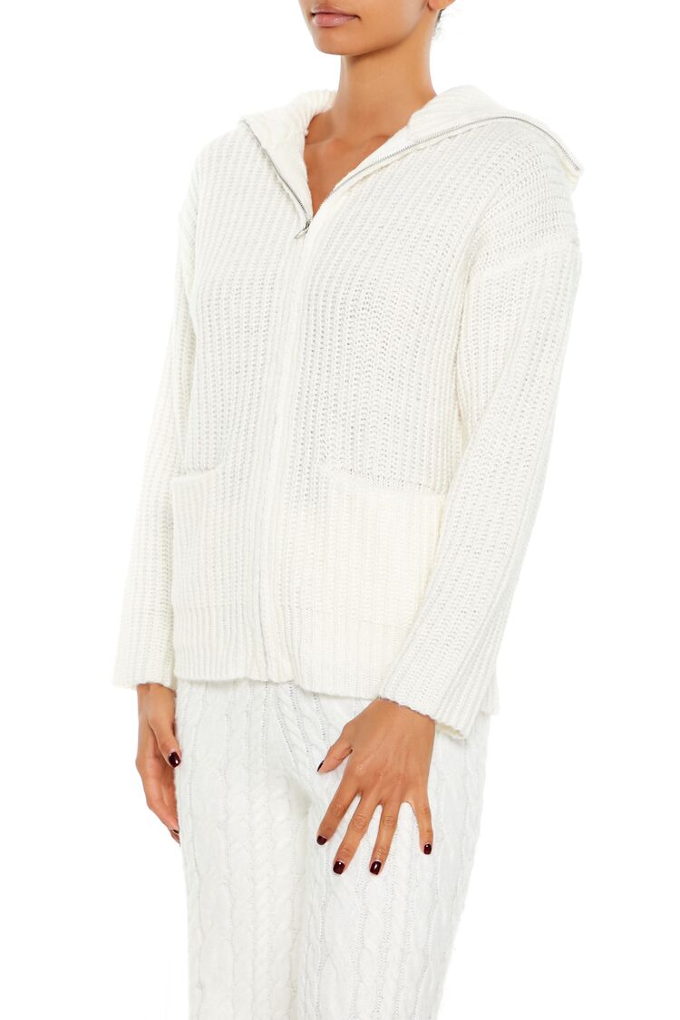 Ribbed Knit Zip-Up Sweater | Forever 21 Women