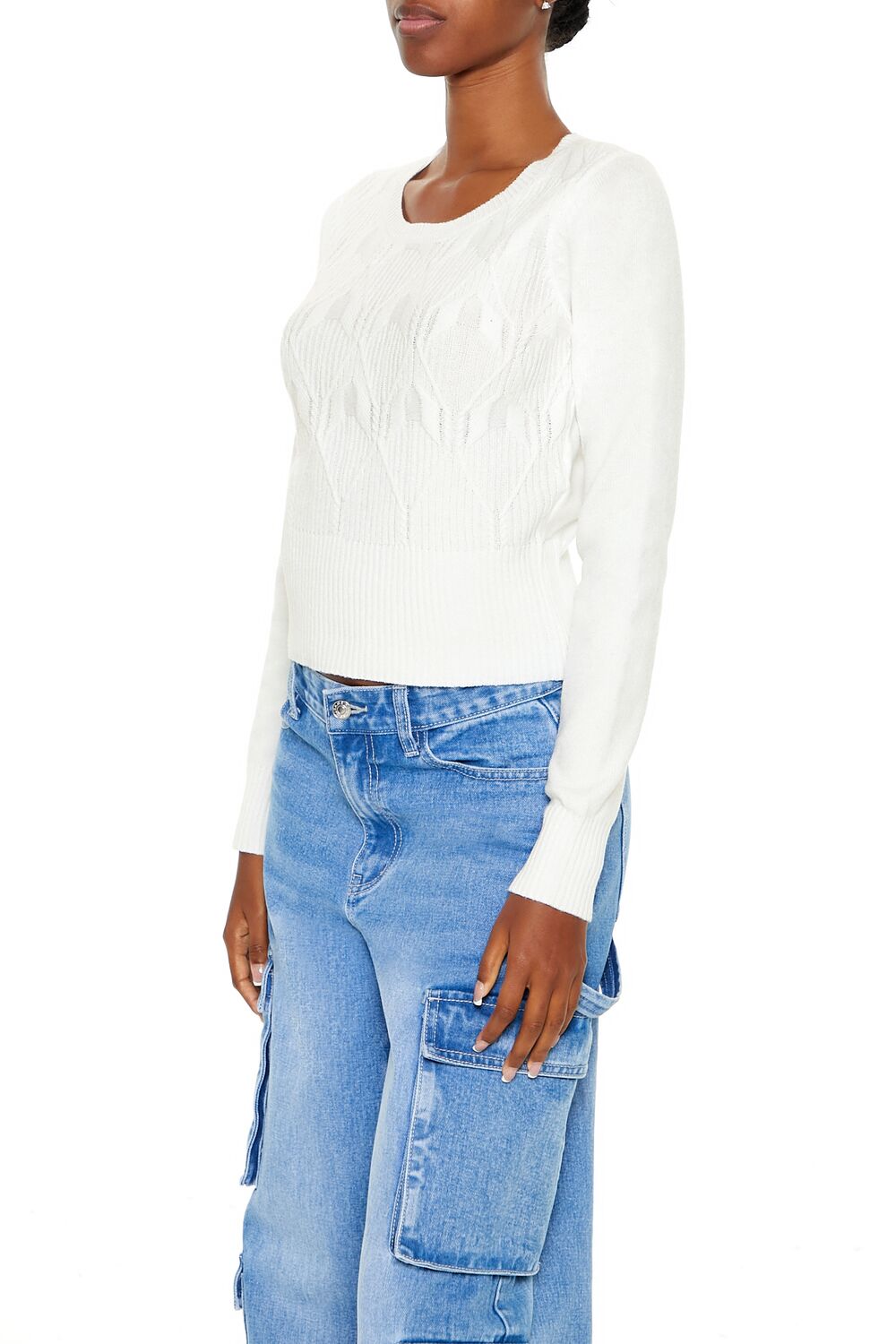 Cropped Lattice Sweater | Forever 21 Women
