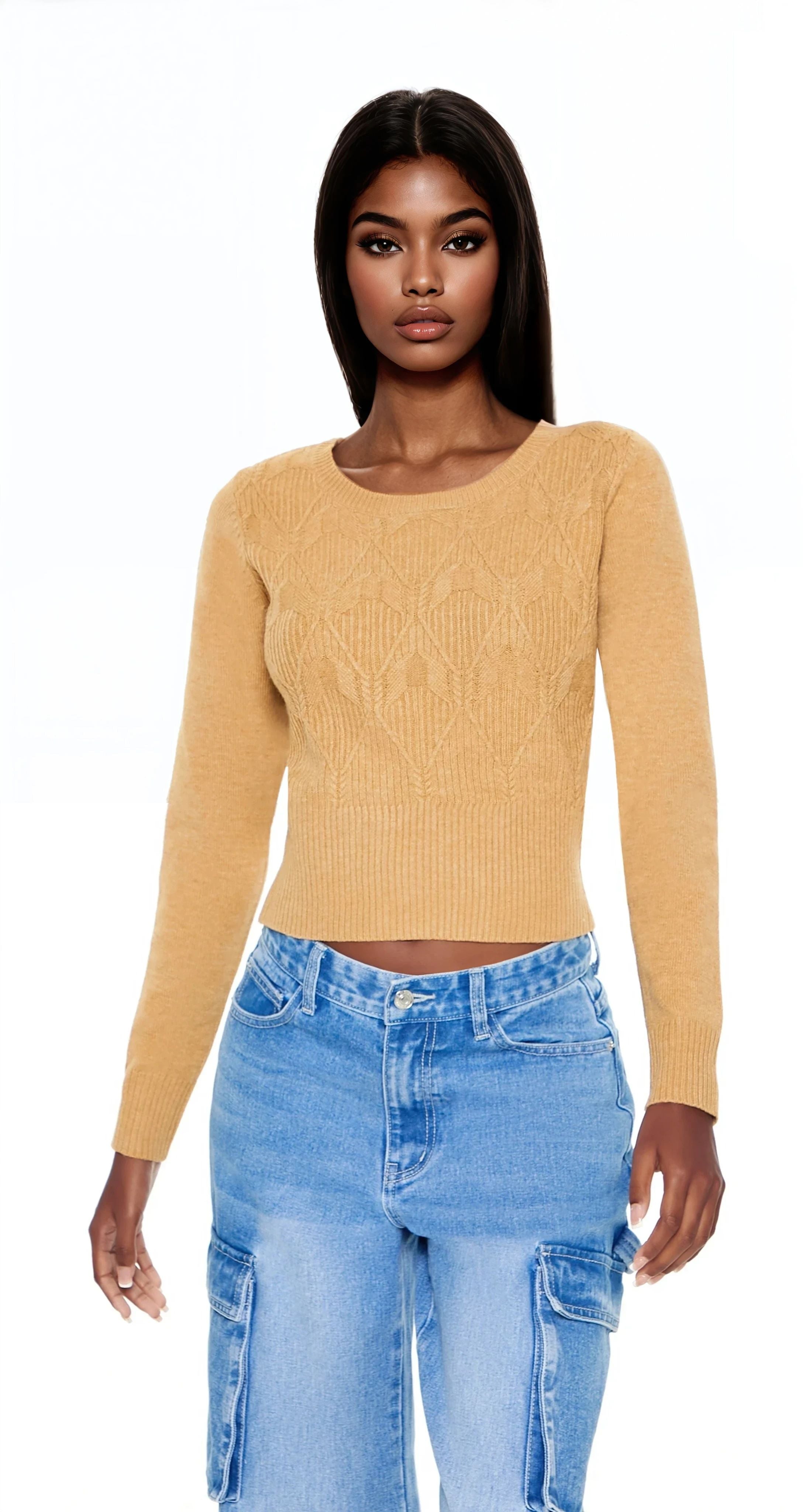 Cropped Lattice Sweater | Forever 21 Women