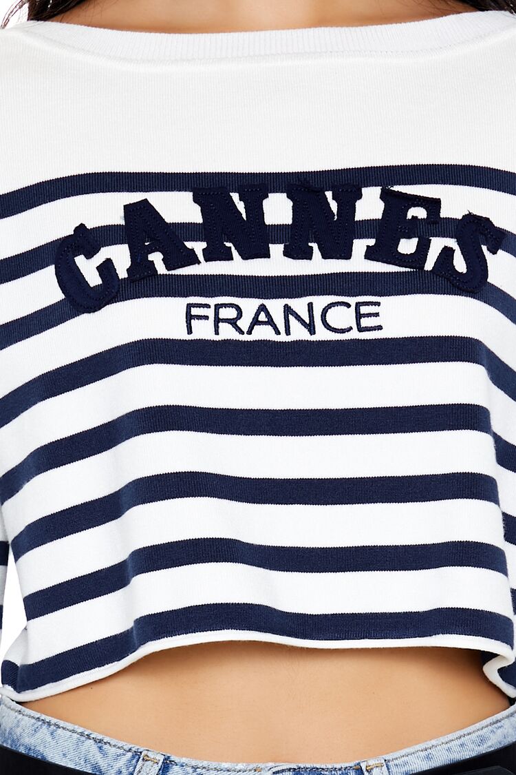 Cannes France Cropped Sweater | Forever 21 Women
