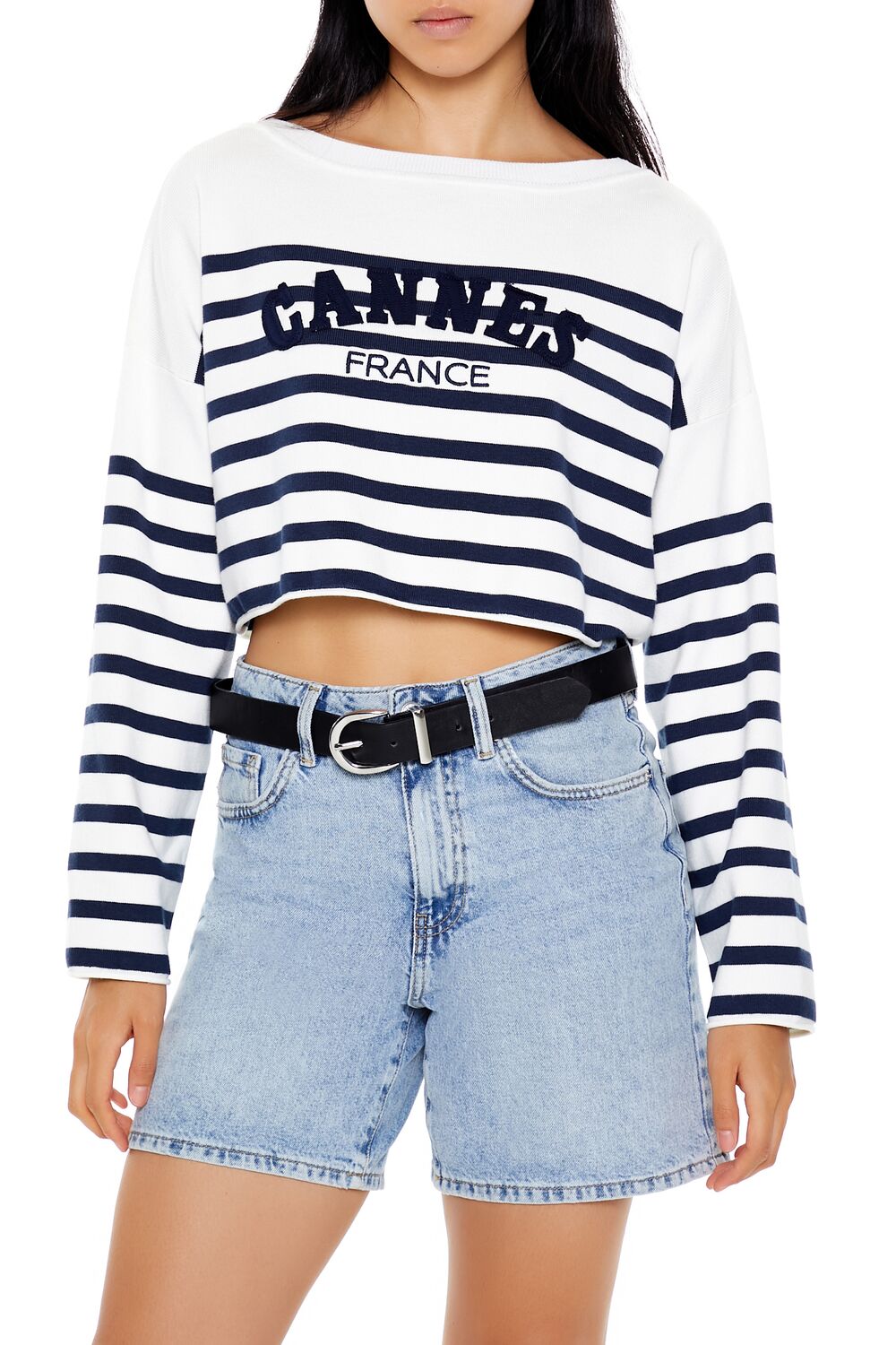 Cannes France Cropped Sweater | Forever 21 Women