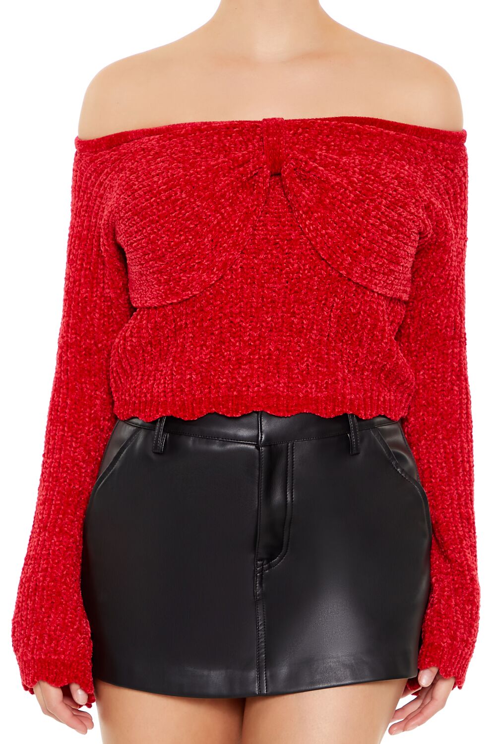 Off-the-Shoulder Bow Sweater | Forever 21 Women