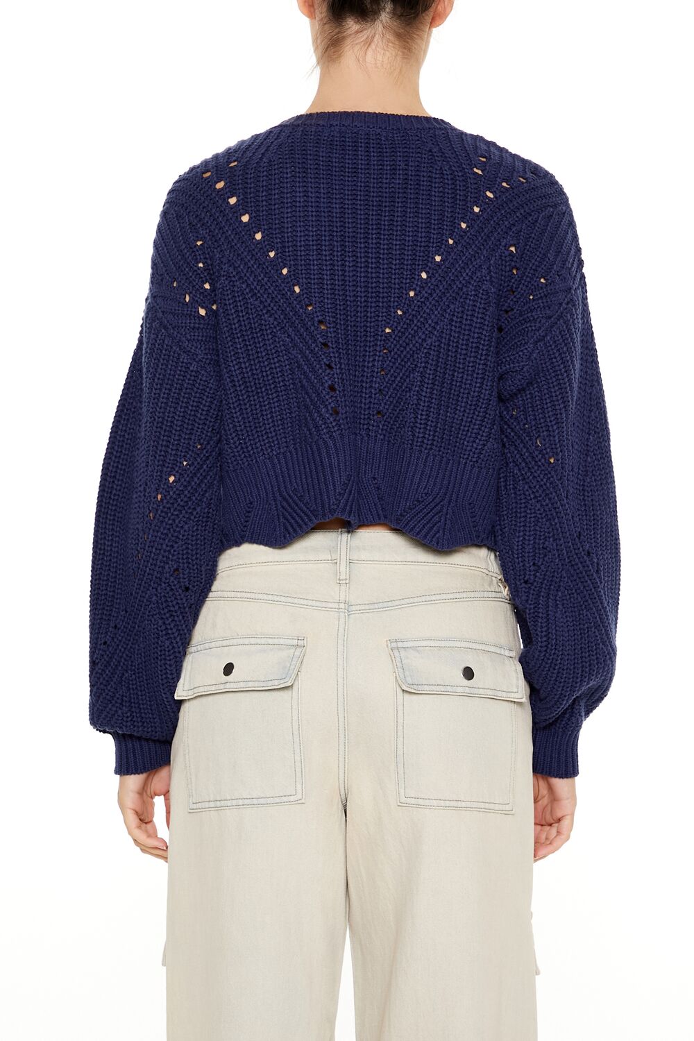 Open-Knit Cropped Sweater | Forever 21 Women
