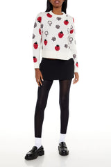 Strawberry & Mushroom Print Sweater | Forever 21 Women