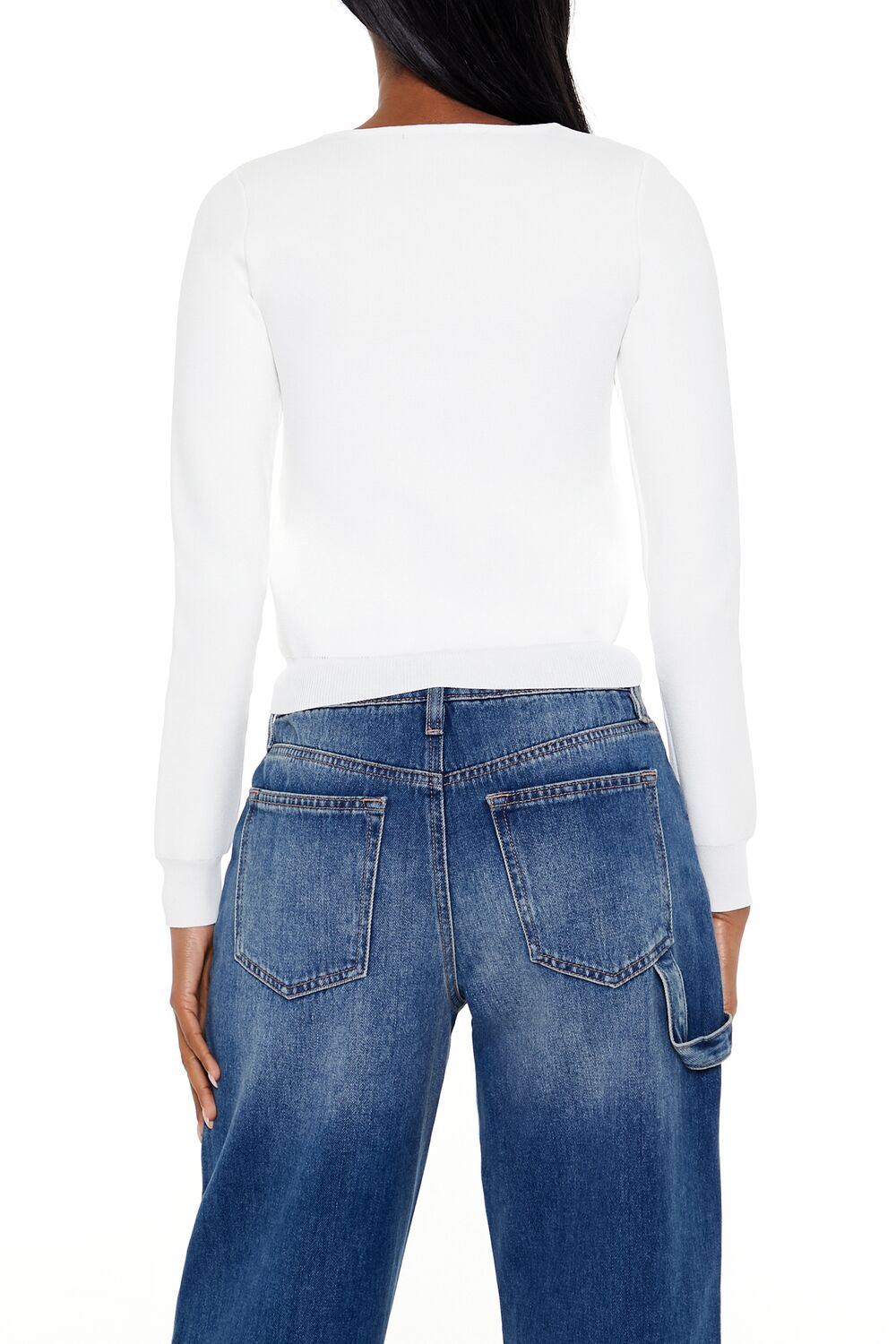 Faux Gem Cutout Sweater | Forever 21 Women
