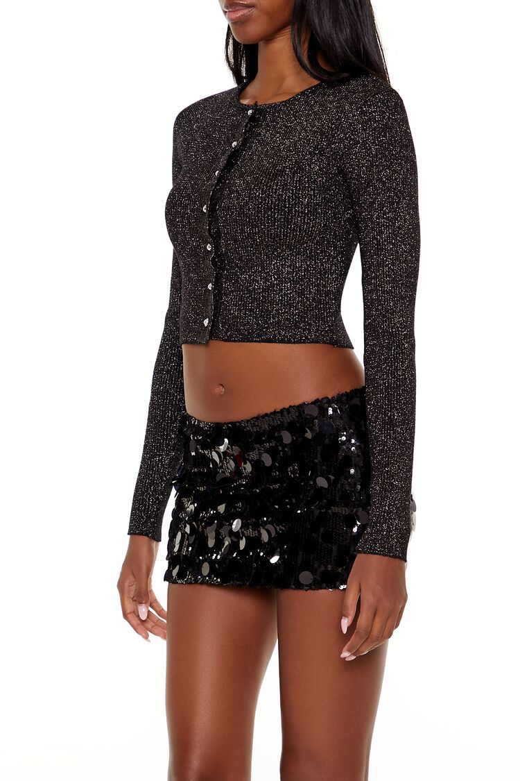 Faux Pearl Glitter Cardigan Sweater | Forever 21 Women