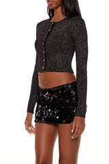 Faux Pearl Glitter Cardigan Sweater | Forever 21 Women