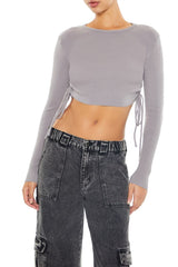 Ruched Cropped Sweater | Forever 21 Women