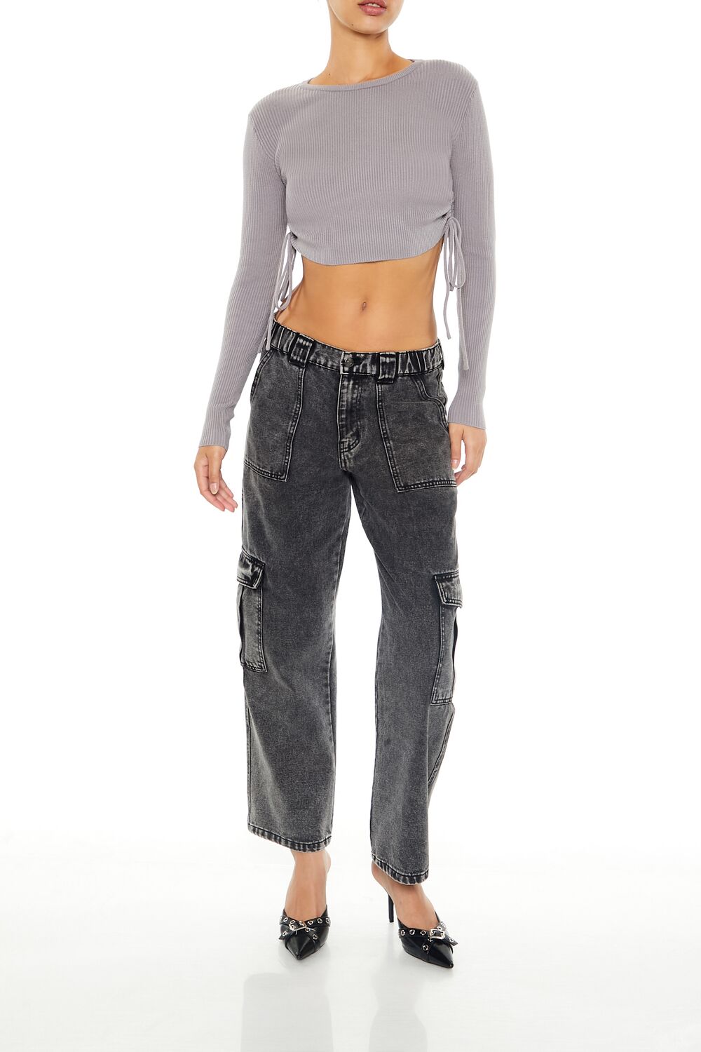 Ruched Cropped Sweater | Forever 21 Women