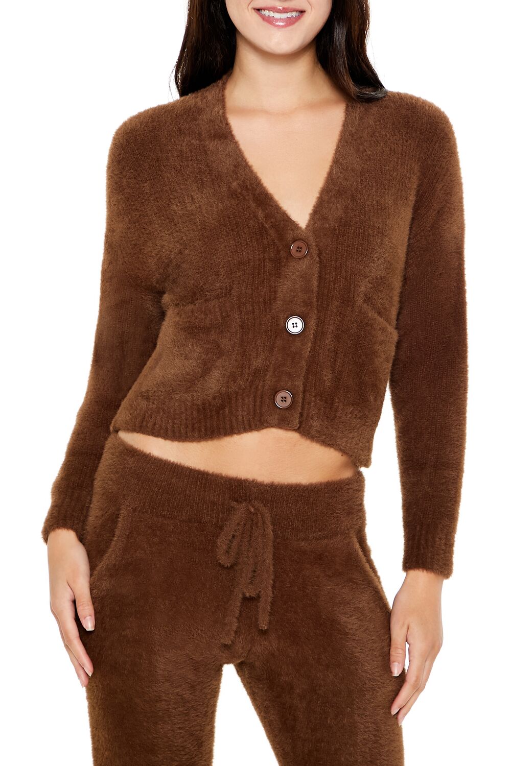 Fuzzy Cardigan Sweater | Forever 21 Women