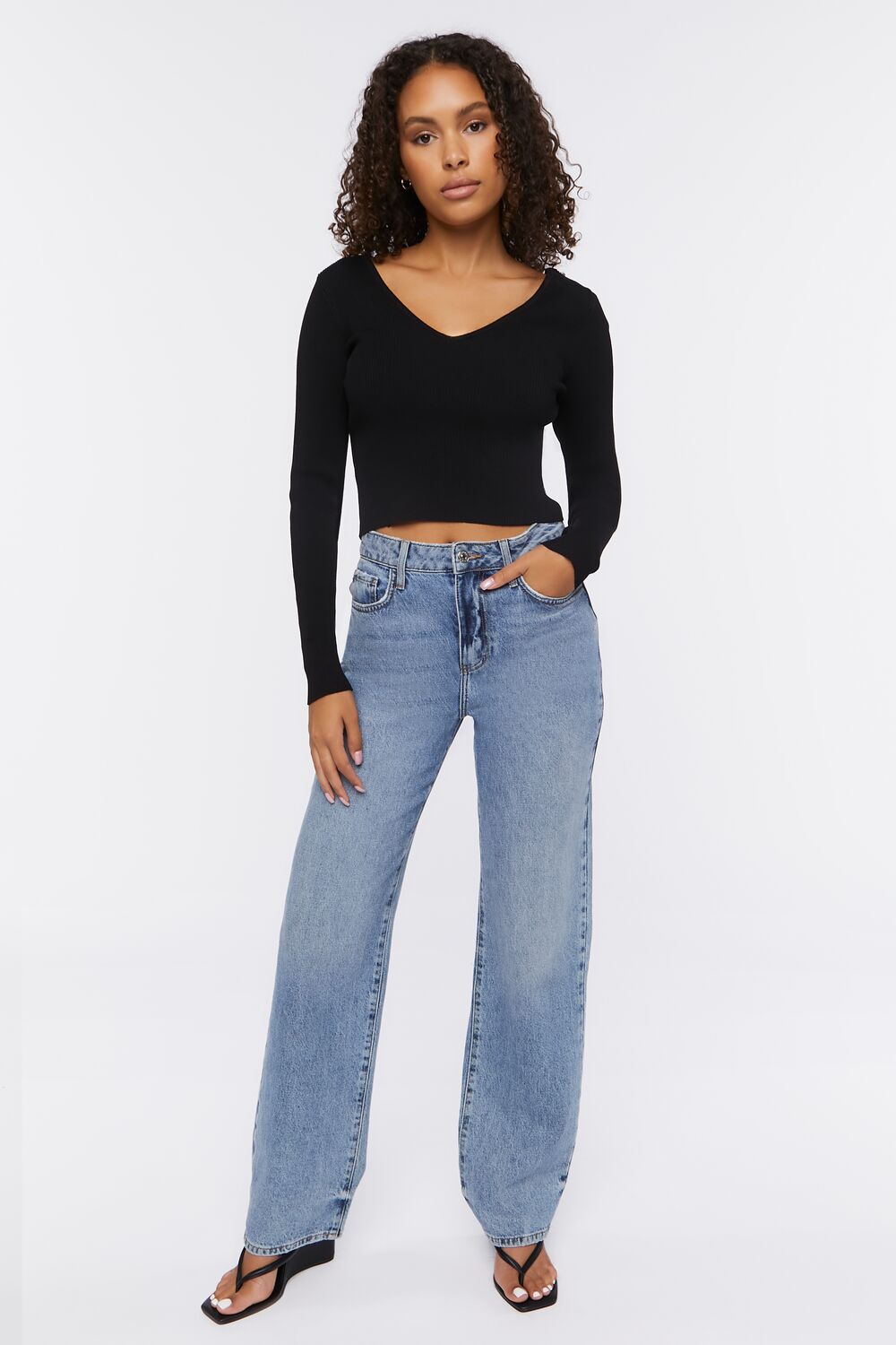 Ribbed Cropped Fitted Sweater | Forever 21 Women