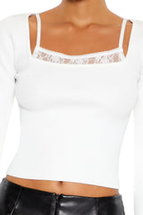 Lace Cami & Sweater Combo Top | Forever 21 Women