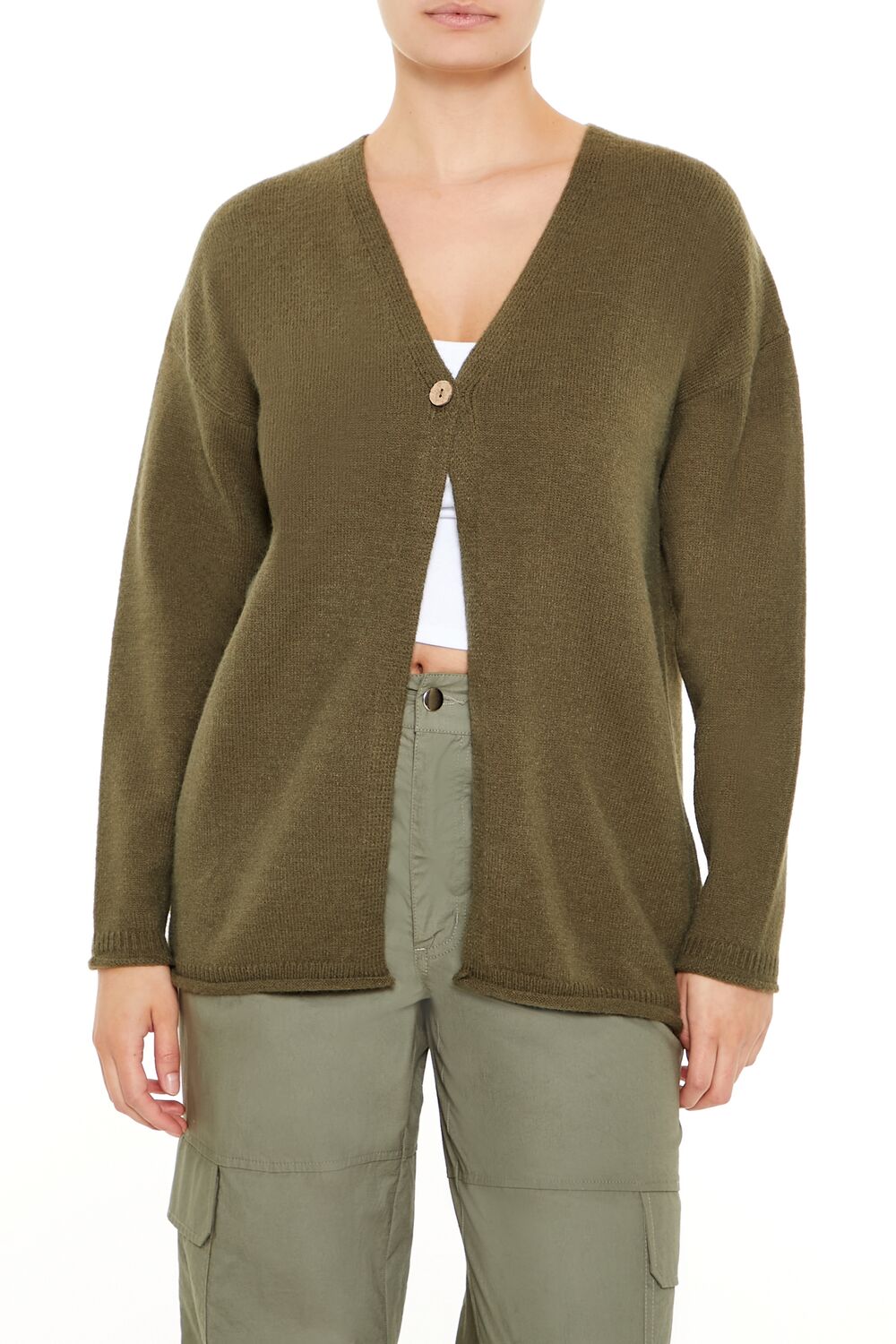 Split-Hem Cardigan Sweater | Forever 21 Women