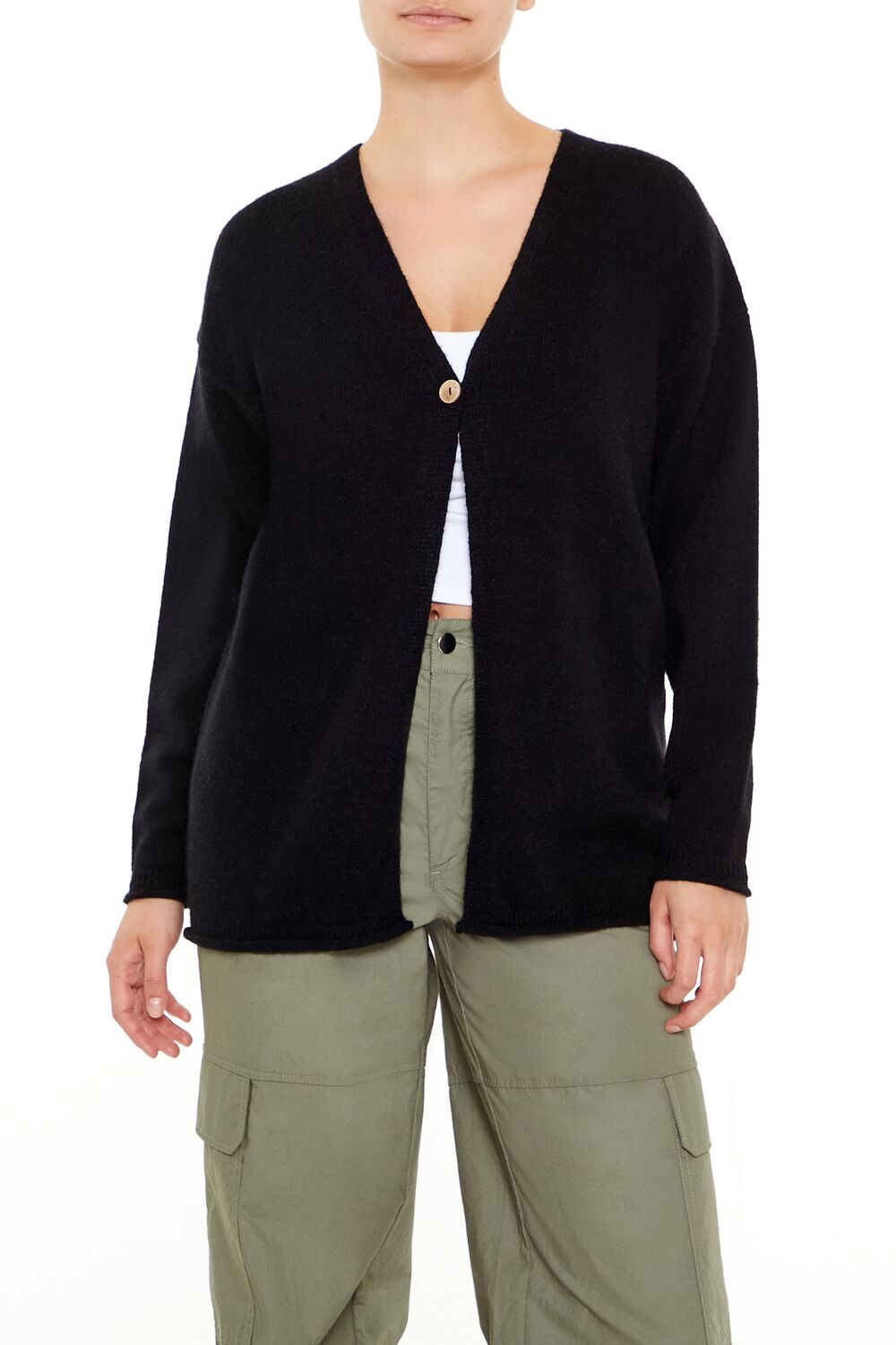 Split-Hem Cardigan Sweater | Forever 21 Women
