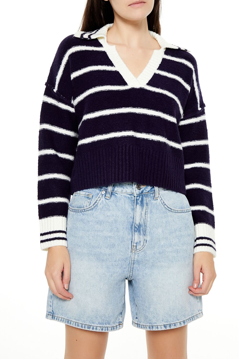 Striped V-Neck Sweater | Forever 21 Women