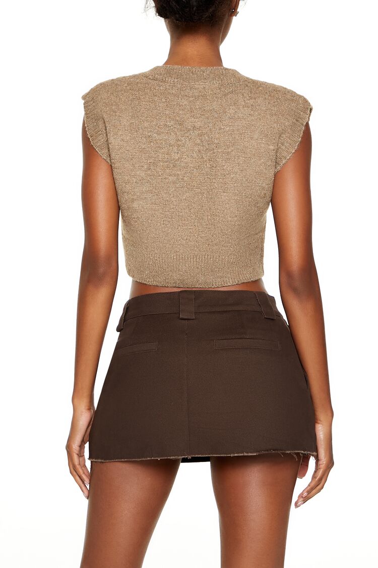Cropped Cable Knit Sweater Vest | Forever 21 Women