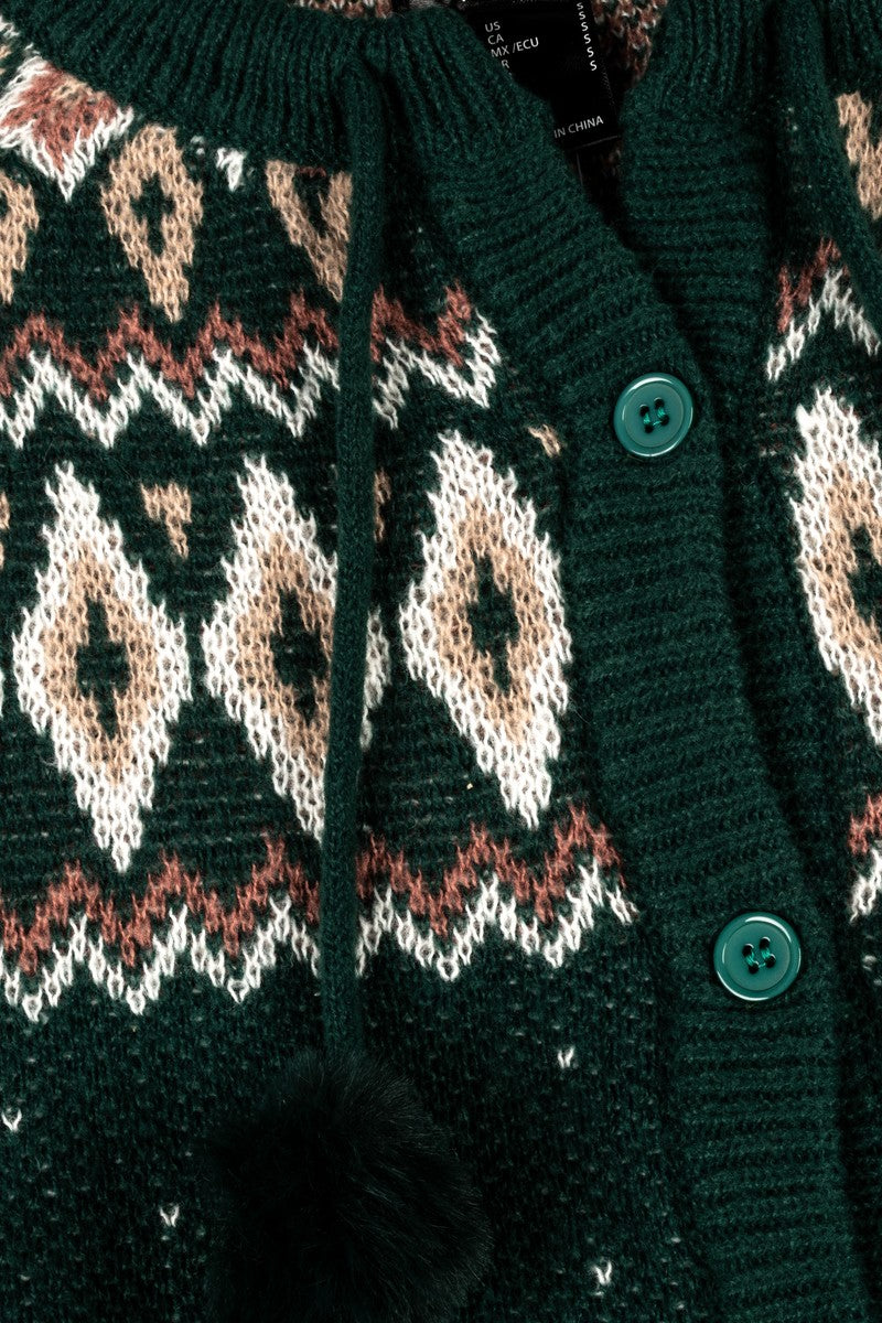 Fair Isle Pom-Pom Tie Cardigan | Forever 21 Women
