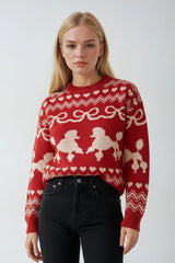 Poodle Pattern Fair Isle Knit Sweater | Forever 21 Women