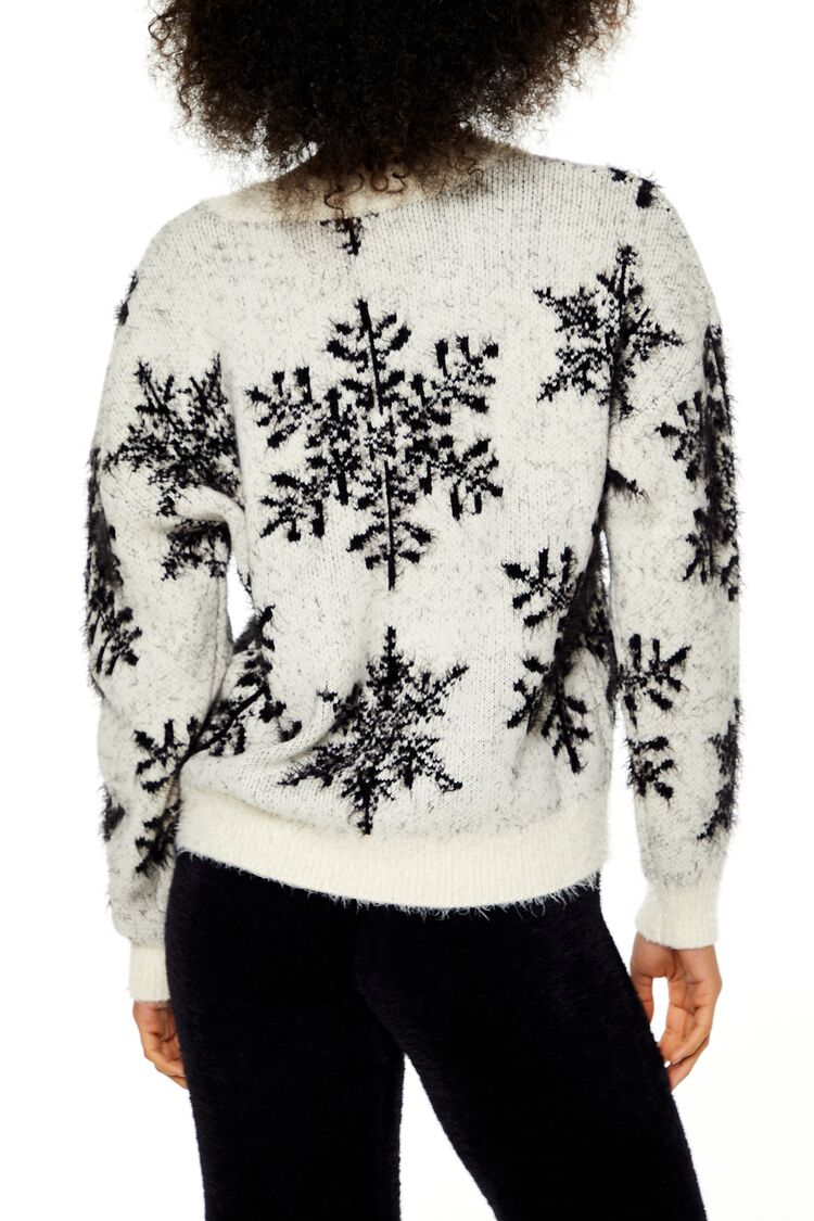 Fuzzy Knit Snowflake Sweater | Forever 21 Women