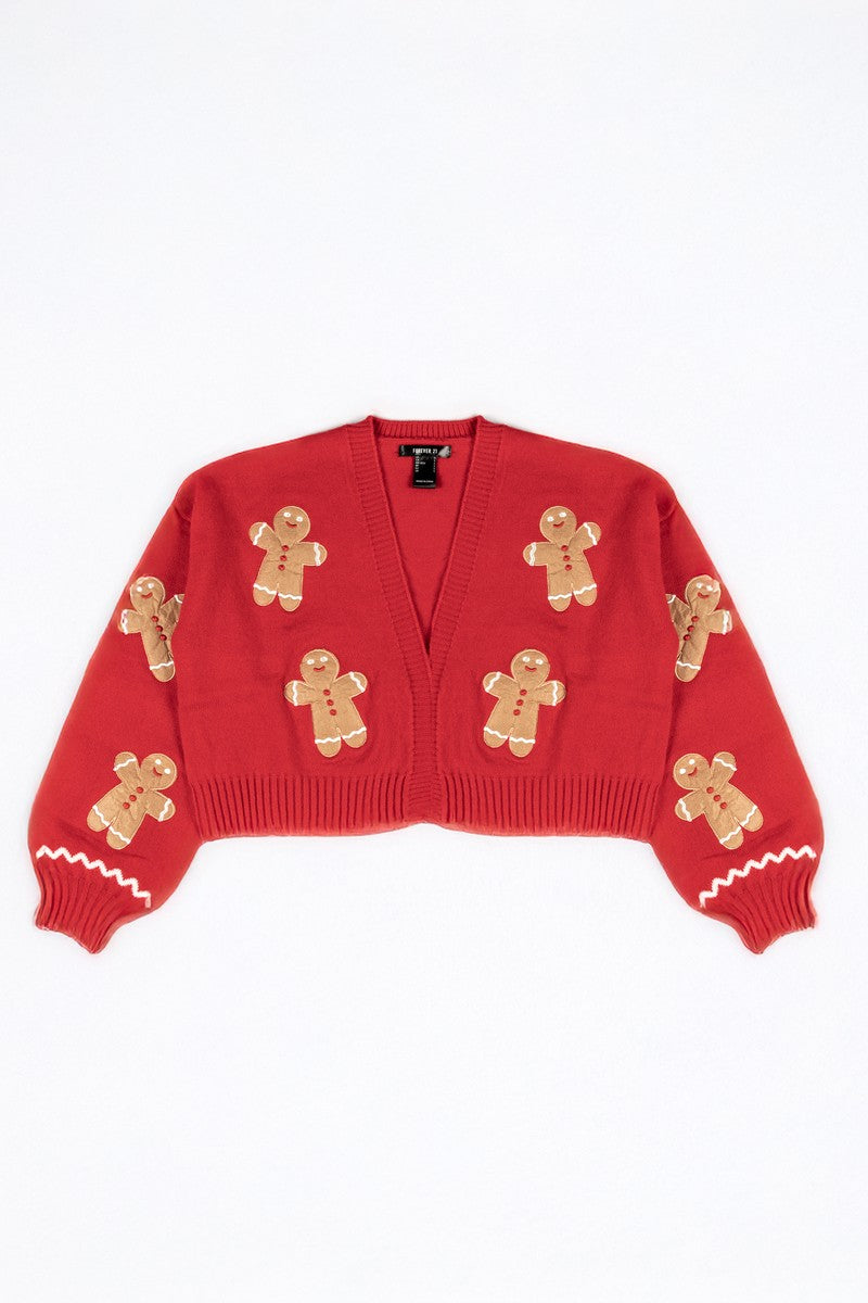 Gingerbread Cropped Cardigan Cardigan | Forever 21 Women