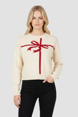 Gift Bow Crew Neck Sweater | Forever 21 Women