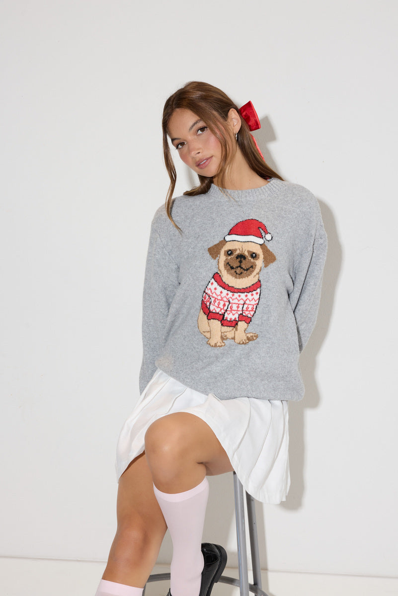 Holiday Dog Jacquard Sweater | Forever 21 Women