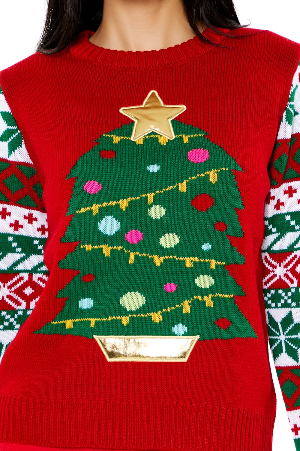 Fair Isle Christmas Tree Sweater | Forever 21 Women