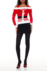 Santa Open-Shoulder Sweater | Forever 21 Women