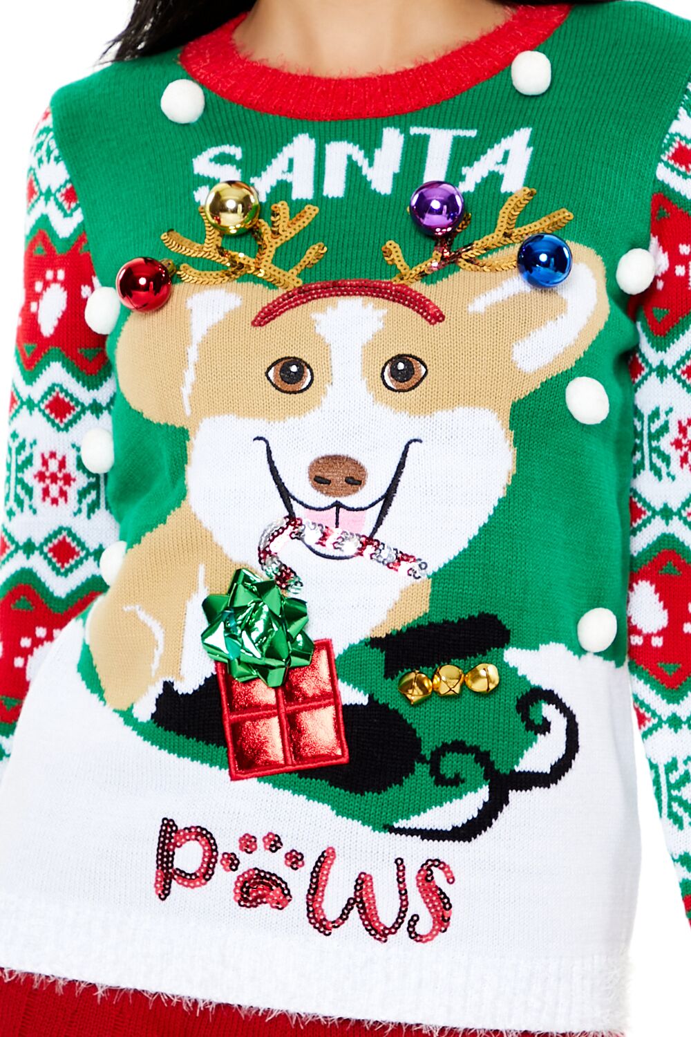 Santa Paws Fair Isle Sweater | Forever 21 Women