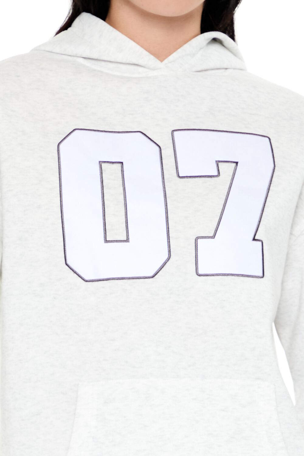 07 Graphic Fleece Hoodie | Forever 21 Women