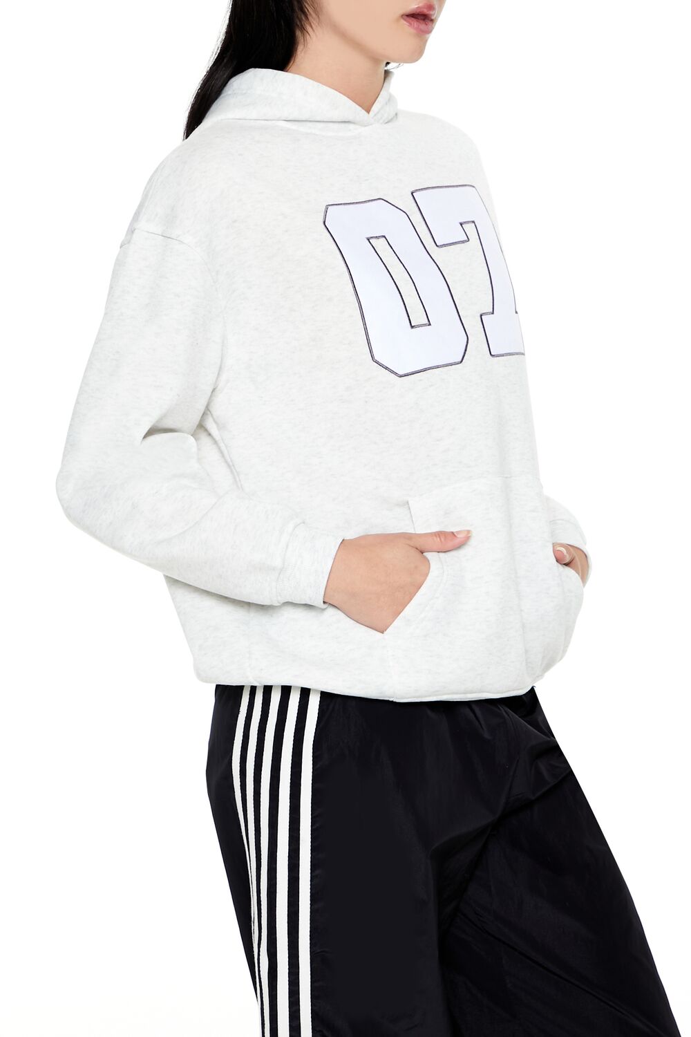 07 Graphic Fleece Hoodie | Forever 21 Women