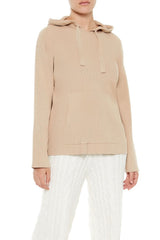 Sweater-Knit Drop-Sleeve Hoodie | Forever 21 Women