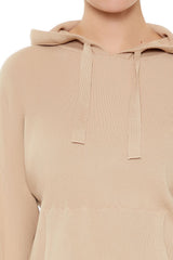 Sweater-Knit Drop-Sleeve Hoodie | Forever 21 Women