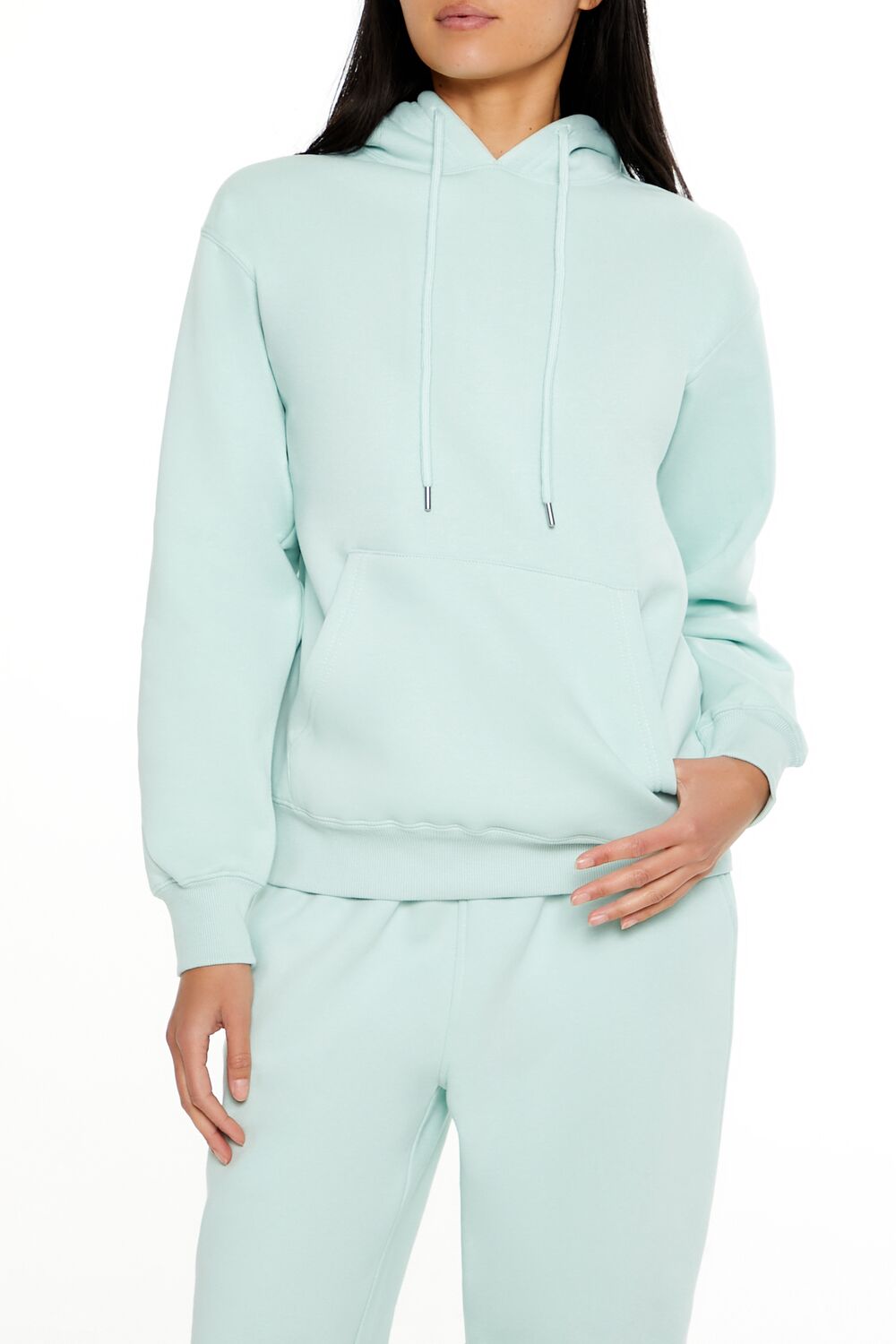 Fleece Drawstring Hoodie | Forever 21 Women