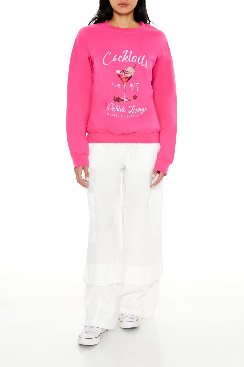 Cocktails Fleece Pullover | Forever 21 Women
