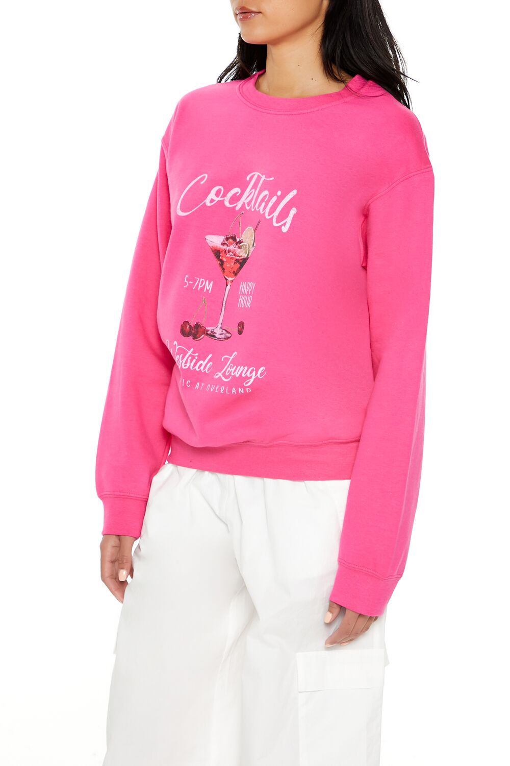 Cocktails Fleece Pullover | Forever 21 Women