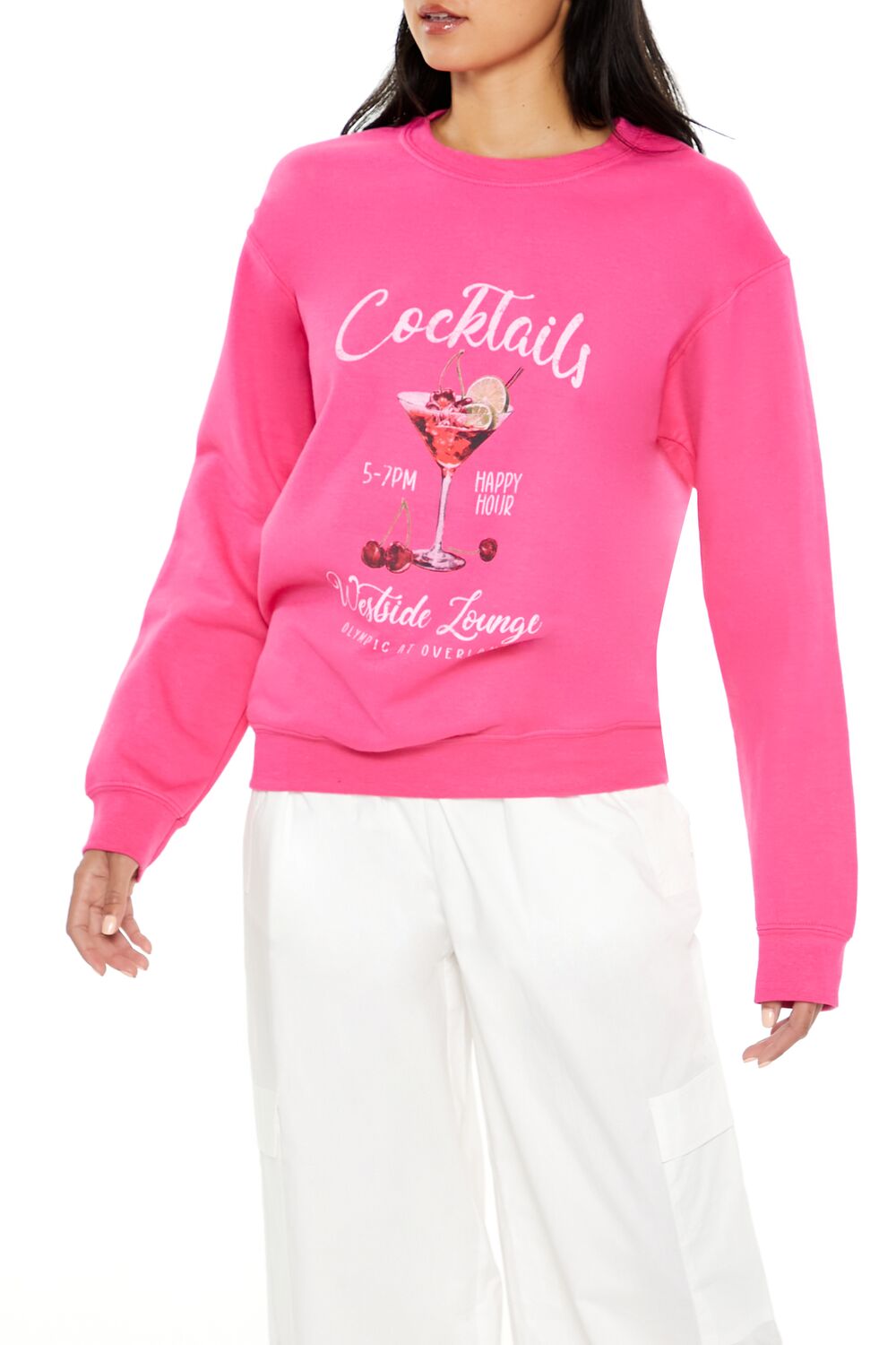 Cocktails Fleece Pullover | Forever 21 Women