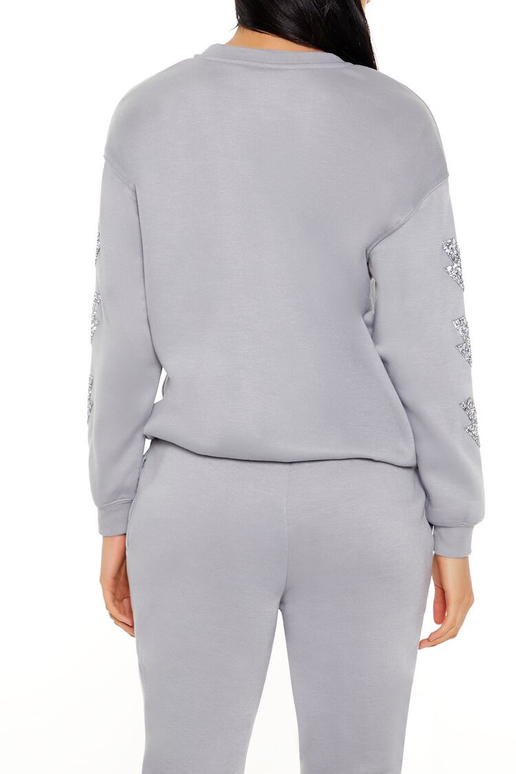 Glitter Lightning Bolt Pullover | Forever 21 Women