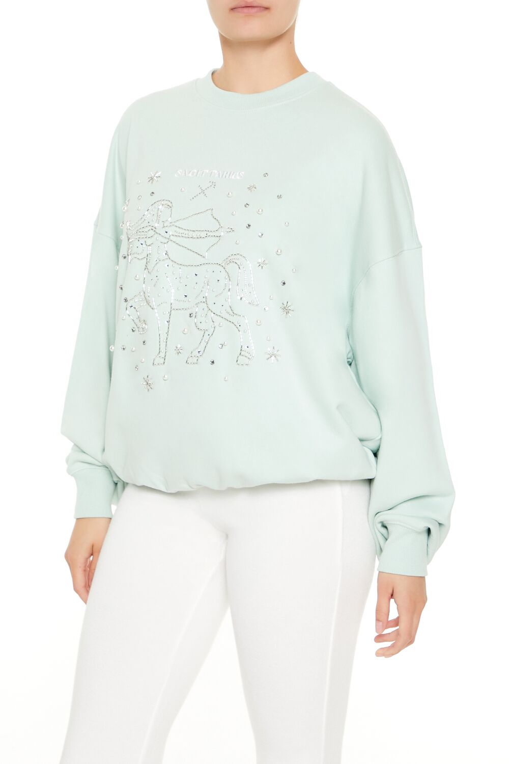 Beaded Sagittarius Pullover | Forever 21 Women
