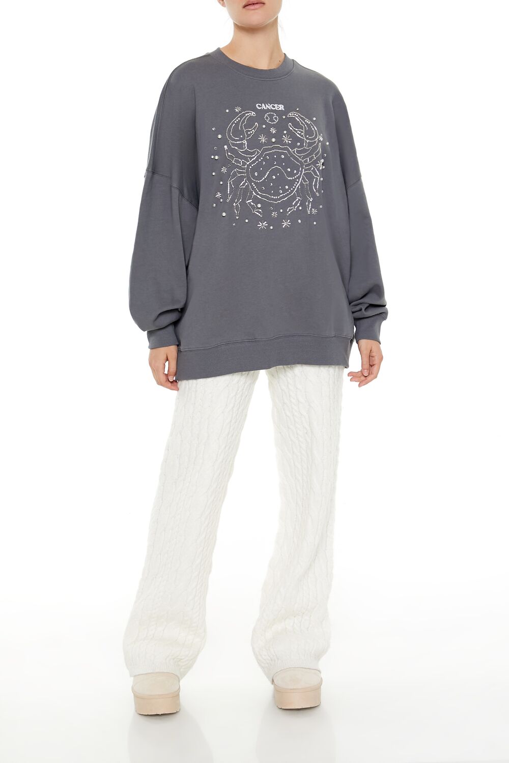 Beaded Cancer Pullover | Forever 21 Women