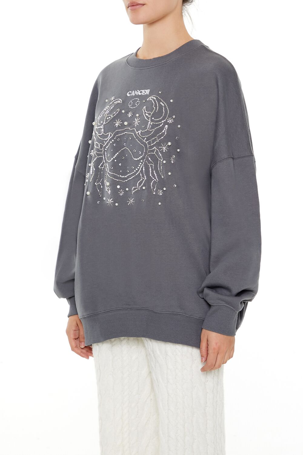 Beaded Cancer Pullover | Forever 21 Women