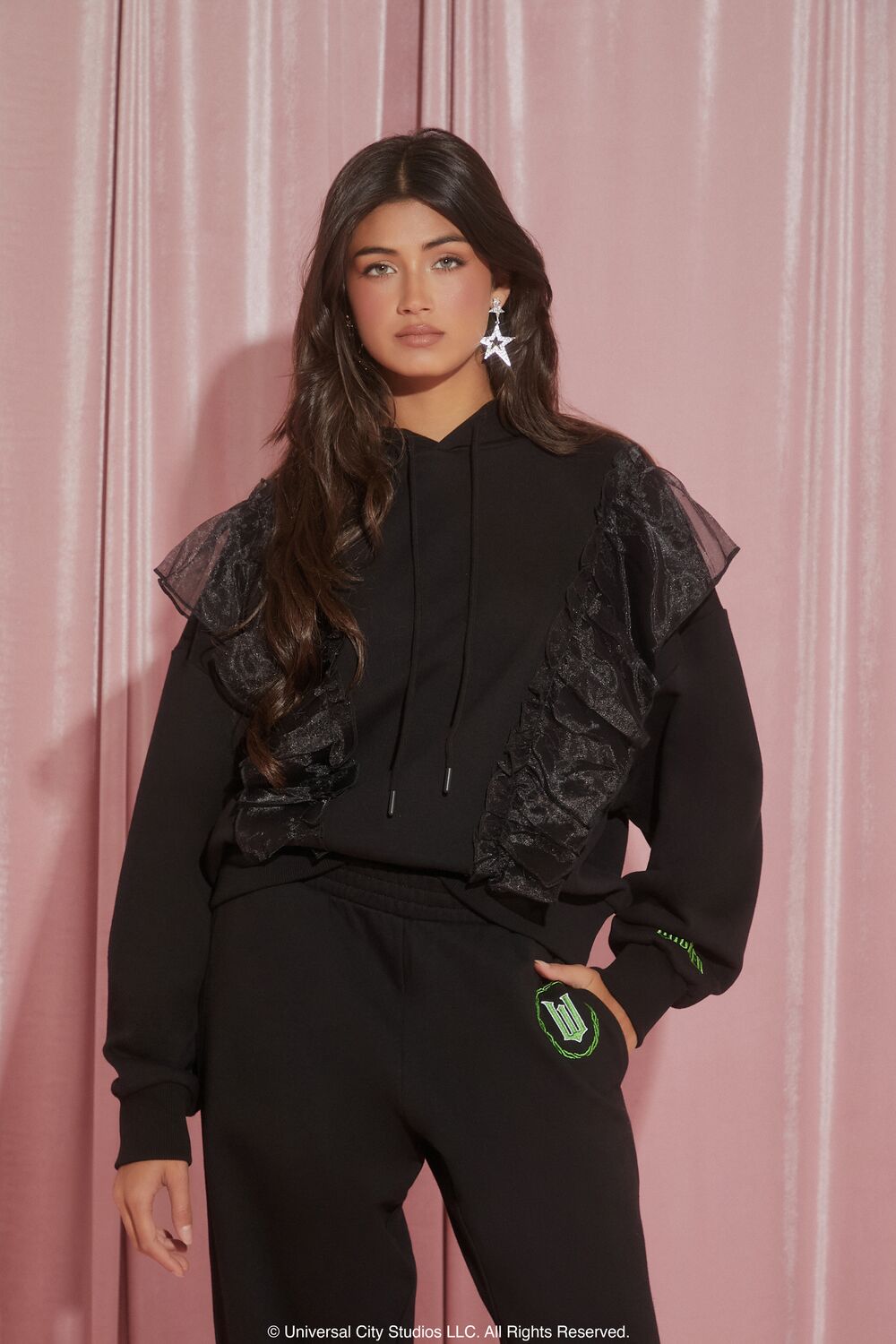 Wicked Witch Ruffle Hoodie | Forever 21 Women