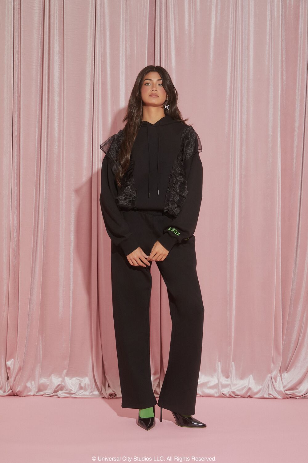 Wicked Witch Ruffle Hoodie | Forever 21 Women