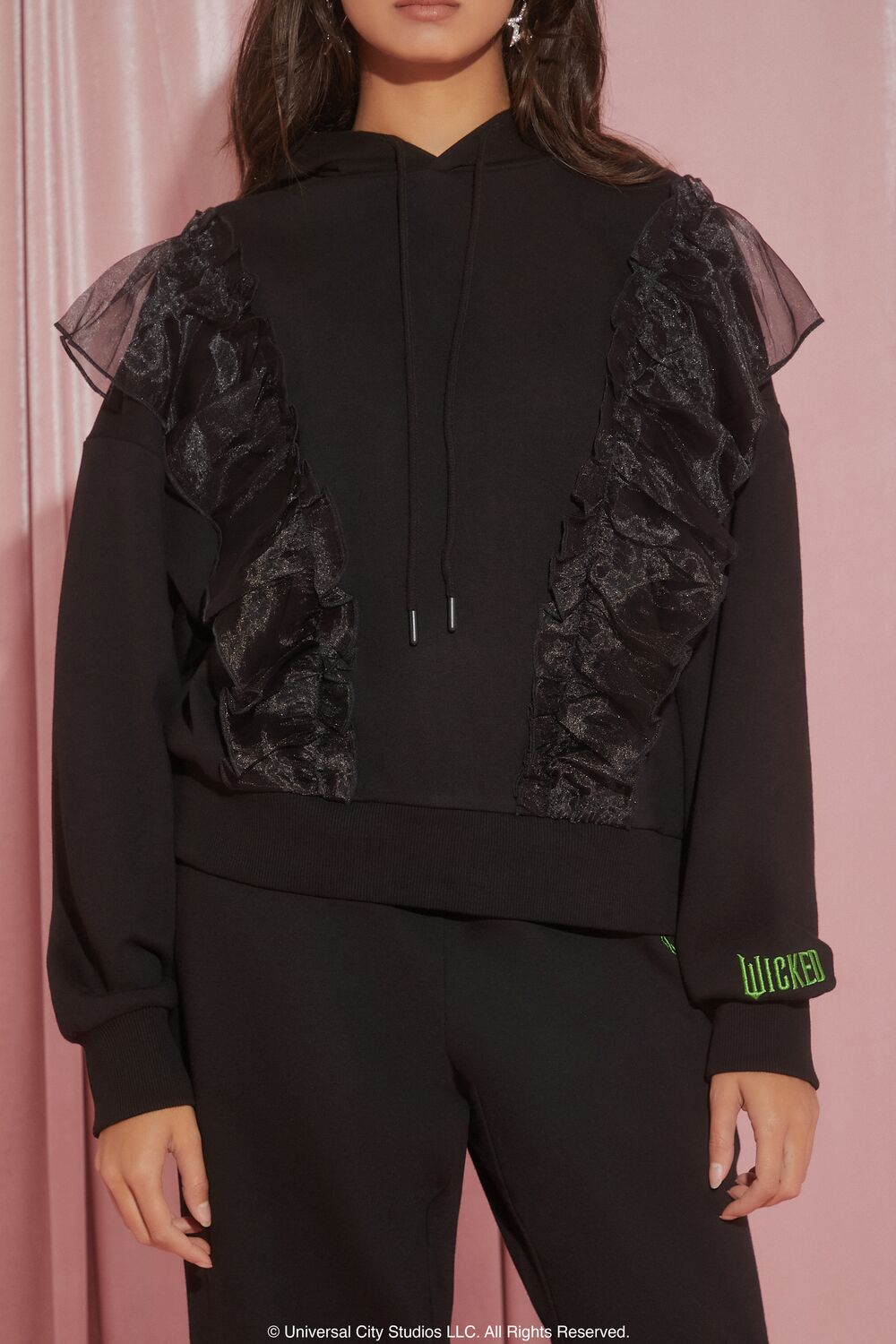 Wicked Witch Ruffle Hoodie | Forever 21 Women