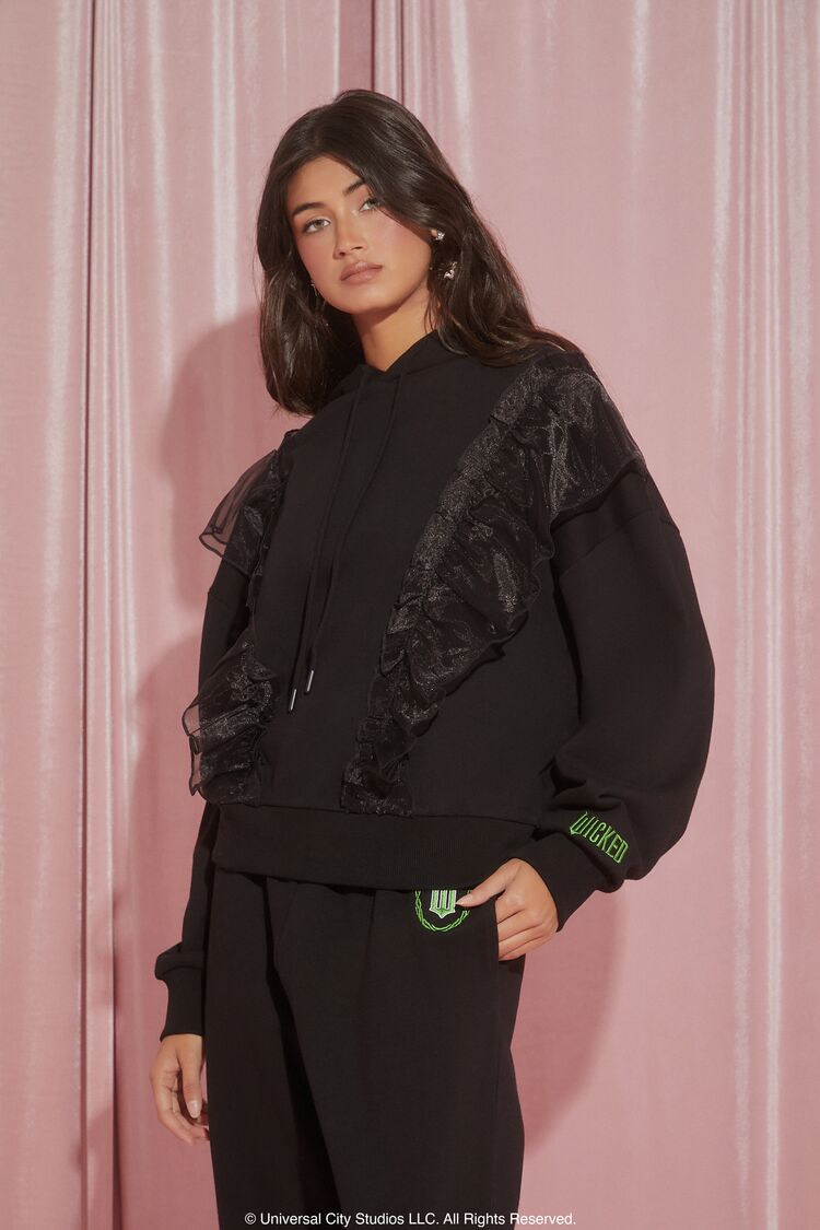Wicked Witch Ruffle Hoodie | Forever 21 Women