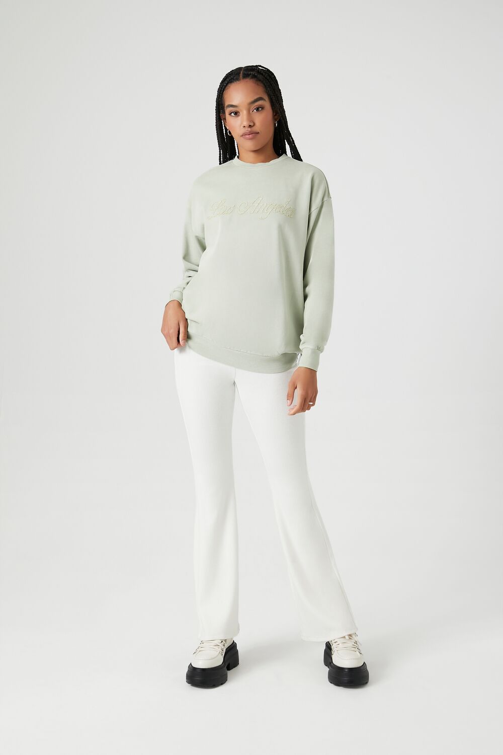 Lace Los Angeles Drop-Sleeve Pullover | Forever 21 Women