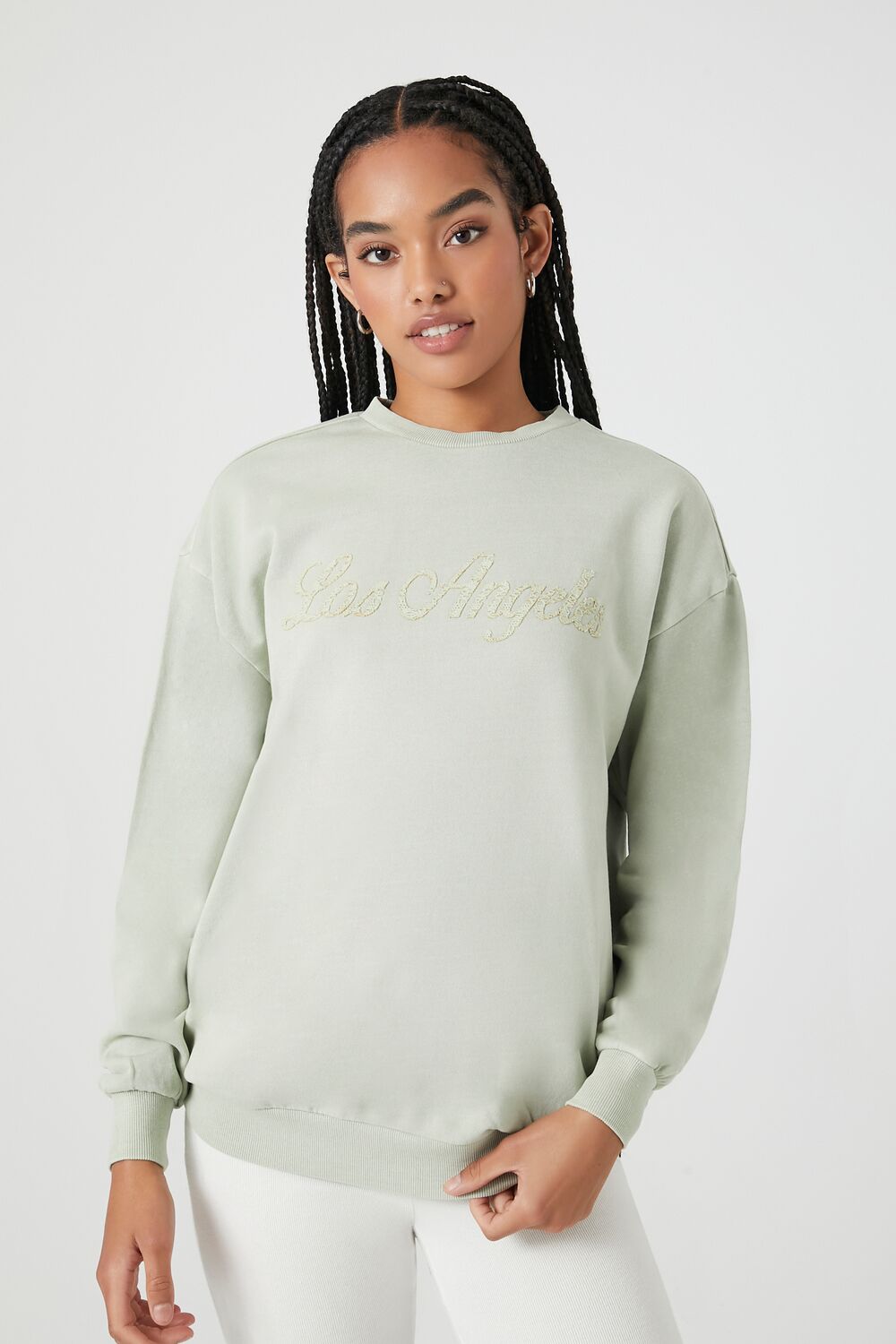 Lace Los Angeles Drop-Sleeve Pullover | Forever 21 Women