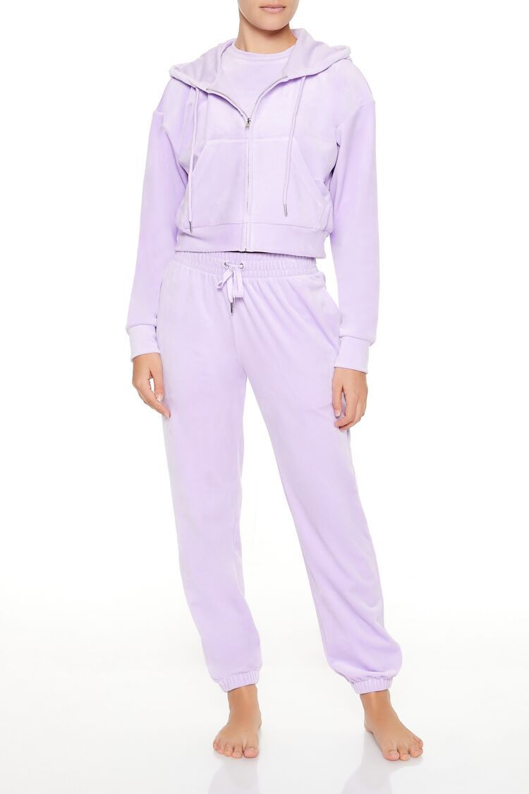 Velour Zip-Up Hoodie | Forever 21 Women