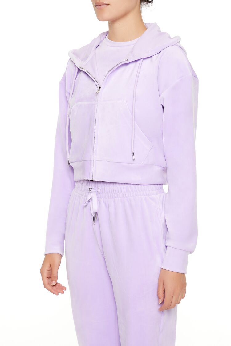 Velour Zip-Up Hoodie | Forever 21 Women