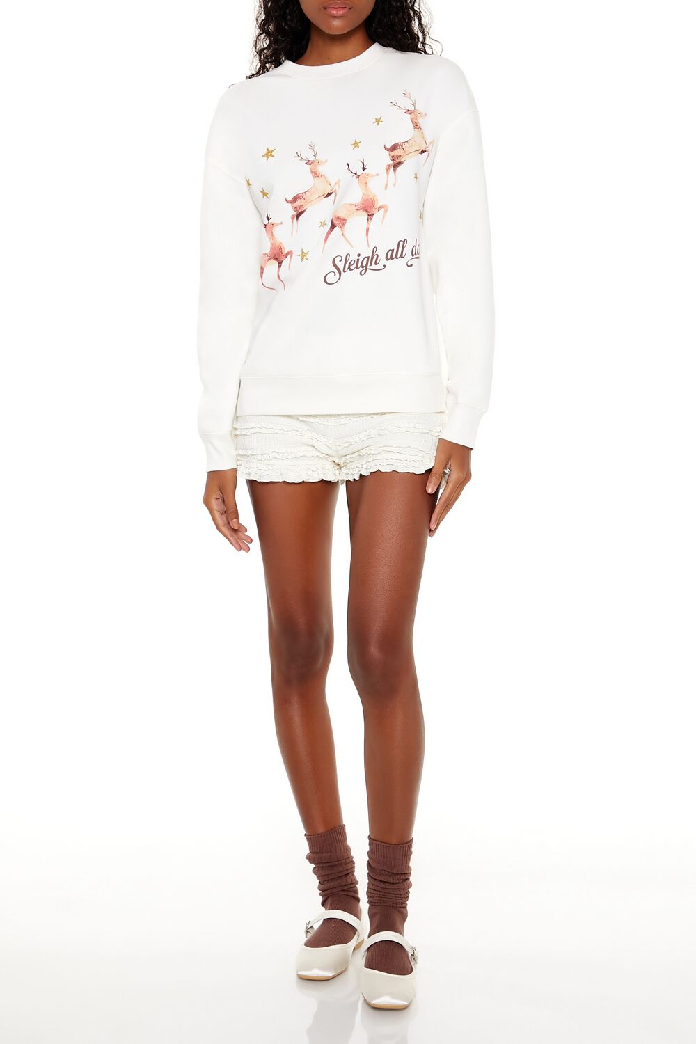 Sleigh All Day Reindeer Pullover | Forever 21 Women